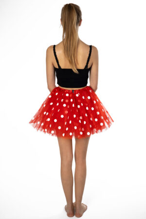 Rode Polkadots Tutu Tule Rokje Dunne Petticoat Tule Rok Kinderen Volwassenen 5