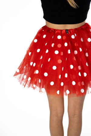 Rode Polkadots Tutu Tule Rokje Dunne Petticoat Tule Rok Kinderen Volwassenen 6