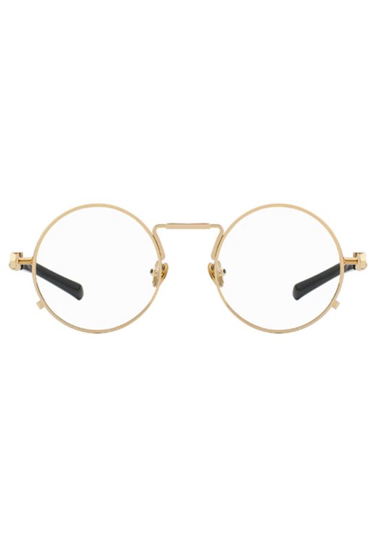 Ronde bril goud montuur heldere glazen hipster