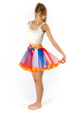 Rood Wit Blauw Tutu Rokje Oranje Nederland Petticoat Tule Rok Kinderen Volwassenen 3