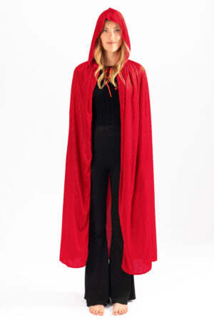 Roodkapje cape rood kostuum pak lange rode mantel