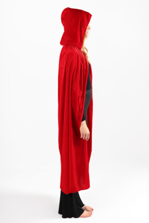 Roodkapje cape rood kostuum pak lange rode mantel