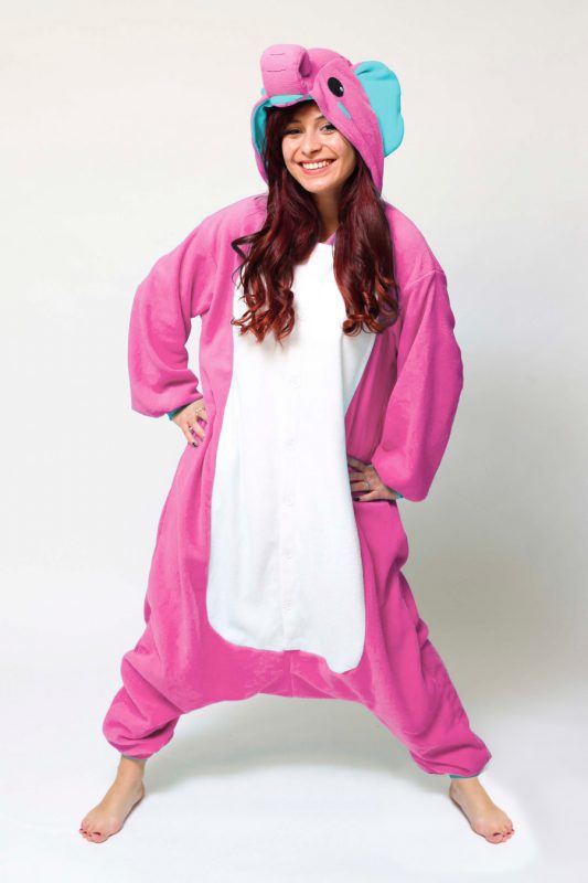 Roze Olifant onesie