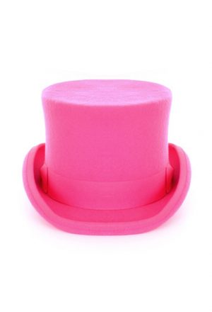 Steampunk hoge hoed roze tophat