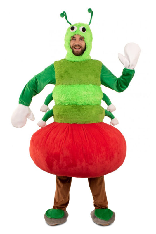 Rups kostuum mascotte pak appel rupsje