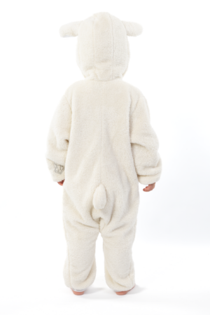 Schaap Onesie Kind Lammetjespak Kinder Kostuum Pak Boerderij Wit 3