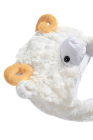 Schaap Wit Muts Flappen Laplander Oortjes Ram Flapmuts Pluche 1