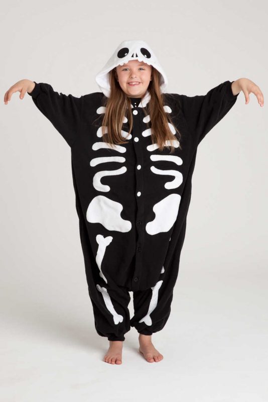 Skeleton kids onesie