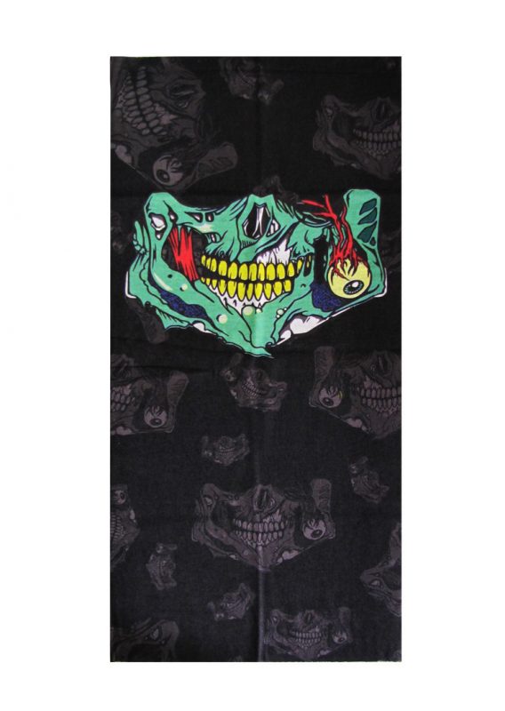 Skull doodskop sjaal groen