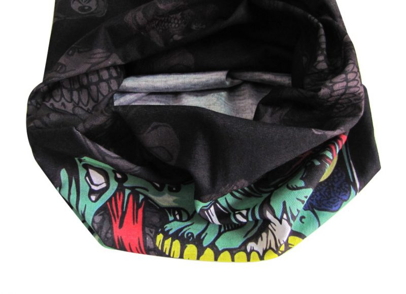 Skull doodskop sjaal groen