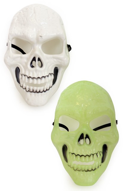 Skull masker glow-in-the-dark kopen? €4,95 FeestinjeBeest.nl!