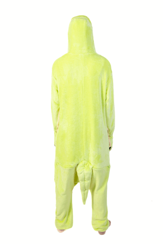 Slang Onesie Salamander Pak Gekko Kostuum Groen 3