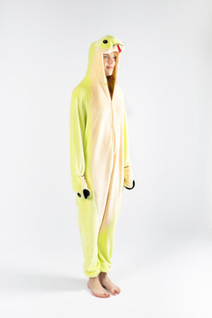 Slang Onesie Kinderen Salamander Kostuum Pak Slangenpak Kind Groen Pyjama