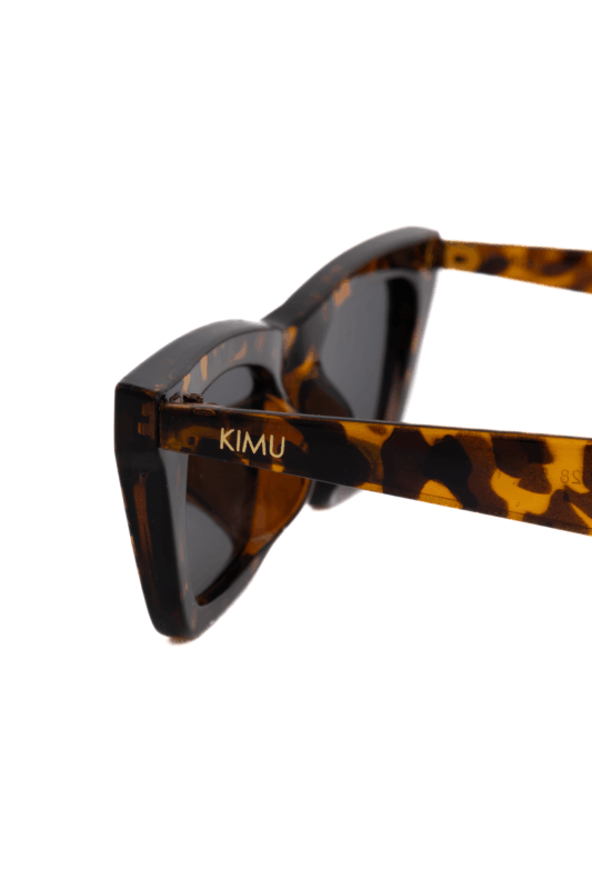 Smalle Cat Eye Zonnebril Tortoise Bruin Classic Chic Elegant 2