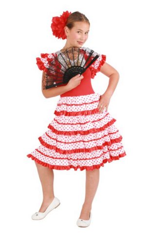 Spaanse Flamenco jurk kids