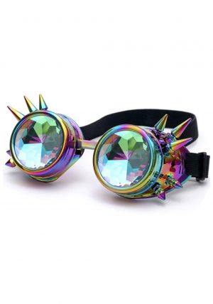 Steampunk bril regenboog goggles caleidoscoop