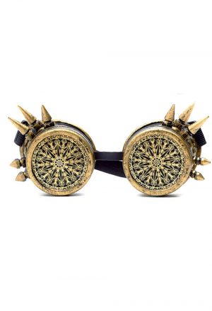 Steampunk goggles bril brons mandala