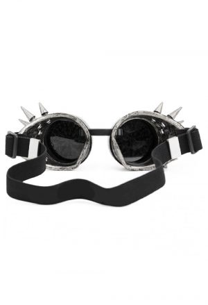Steampunk goggles bril zilver mandala