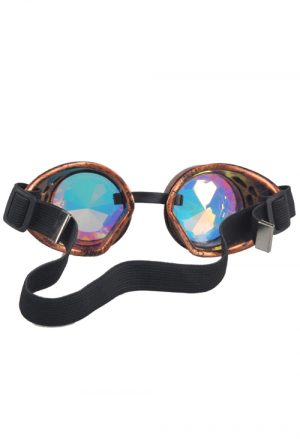 Steampunk goggles caleidoscoop bril koper