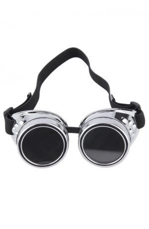 Steampunk goggles zilver