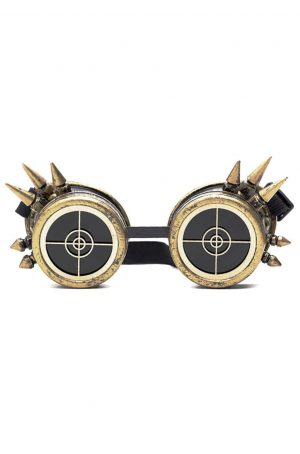 Steampunk goggles zonnebril brons radar