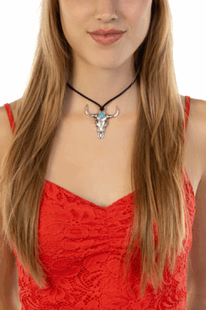 Stier Ketting Cowboy Western Indiaan Stierenkop Schedel 5