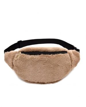Teddy heuptasje fanny pack beige