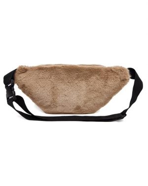 Teddy heuptasje fanny pack beige