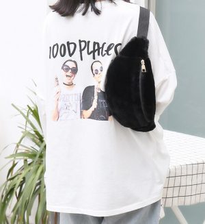 Teddy heuptasje fanny pack zwart