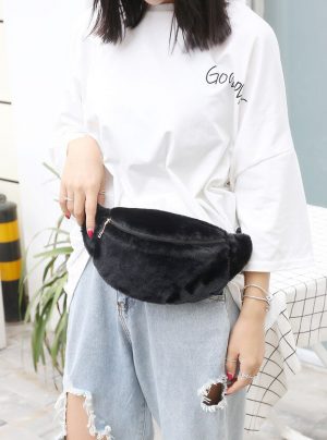 Teddy heuptasje fanny pack zwart
