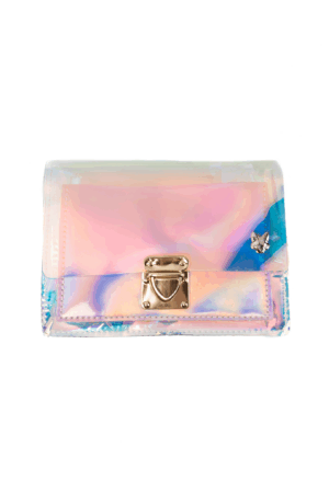Transparant Schoudertas Gesp Goud Roze