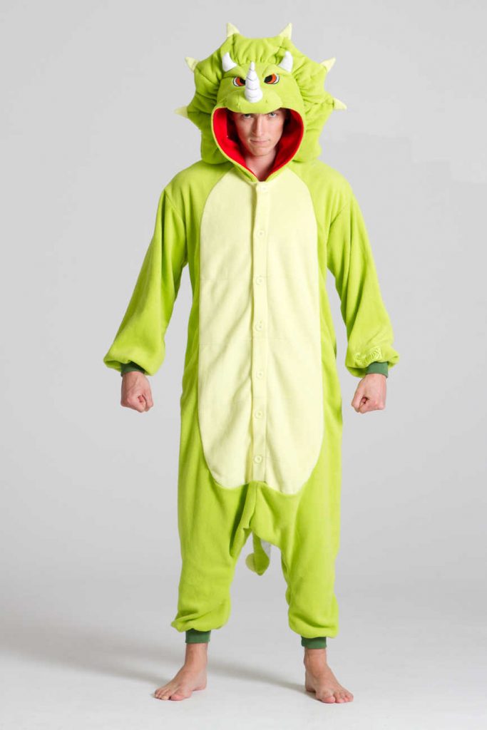 Uniseks dinosaurus-onesie kostuum pyjama Tie-dye Dino