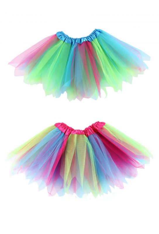 Tule tutu rokje regenboog
