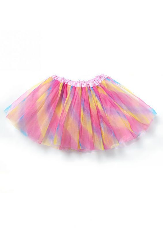 Tule tutu rokje regenboog roze