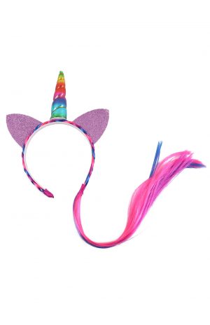 Eenhoorn haarband regenboog haar unicorn diadeem