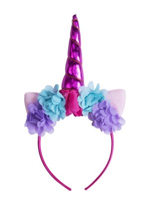 Unicorn eenhoorn haarband roze