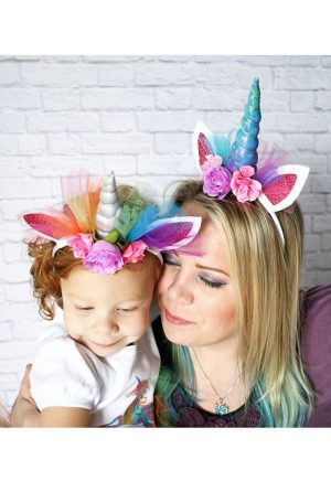 Unicorn eenhoorn haarband tule