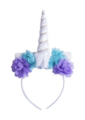 Unicorn eenhoorn haarband wit