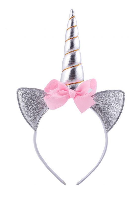 Unicorn eenhoorn haarband zilver