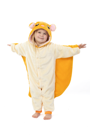 Vliegende Eekhoorn Onesie Kind Vleugels Kinder Kostuum Pak Dierenpak 2