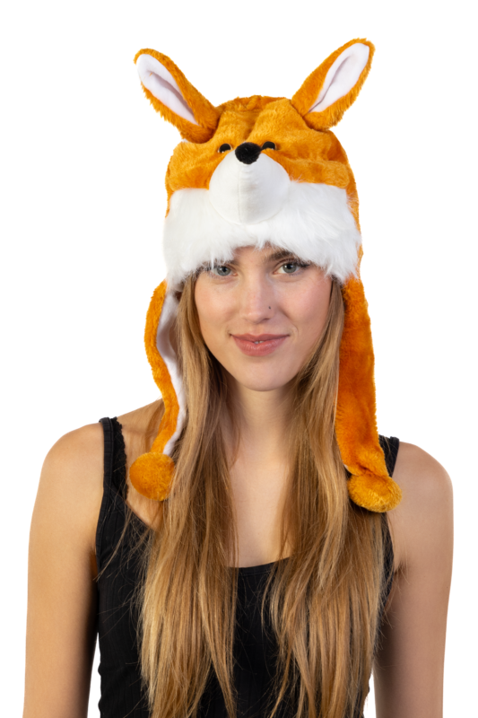 Vos Oranje Muts Flappen Laplander Oortjes Flapmuts Bos Sluw