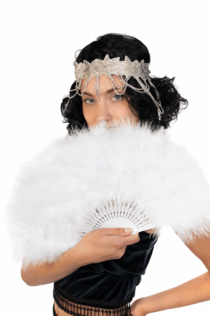 Waaier Wit Festival Handwaaier Zomer Veren Dons