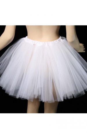 Dunne witte tutu petticoat tulerok