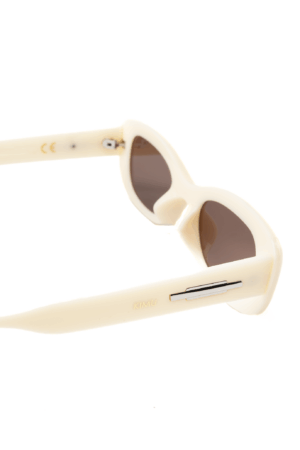 Y2K Zonnebril Rond Cat Eye Beige Bruin Dames Vintage Smal Retro 2
