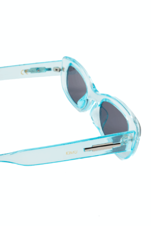 Y2K Zonnebril Rond Cat Eye Blauw Zwart Dames Vintage Smal Retro 2