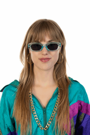 Y2K Zonnebril Rond Cat Eye Blauw Zwart Dames Vintage Smal Retro 5