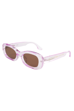 Y2K Zonnebril Rond Cat Eye Lila Zwart Dames Vintage Smal Retro