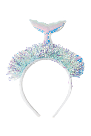 Zeemeermin Haarband Irridescent Blauw Diadeem Schelpen