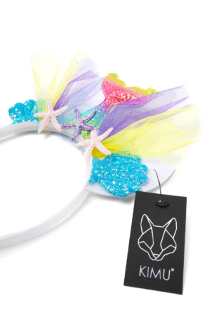 Zeemeermin Haarband Irridescent Regenboog Diadeem Schelpen 1