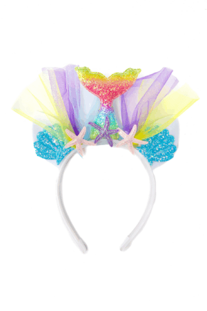 Zeemeermin Haarband Irridescent Regenboog Diadeem Schelpen
